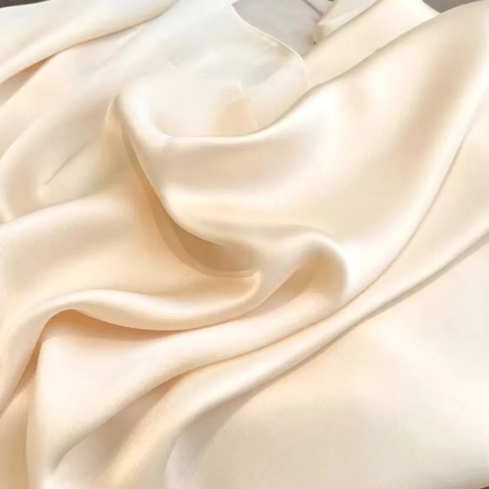 Ivory White 100% SILK SATIN Large Shawl Scarf Wrap Wedding Bridal Cover up